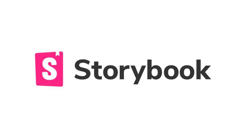 S dentro do ícone de um caderno, seguido da palavra "Storybook"